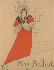 メイ・ベルフォール、1895年、1895年。 作： Henri de Toulouse Lautrec