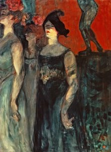 2つのエクストラの間のメサリン 作： Henri de Toulouse Lautrec