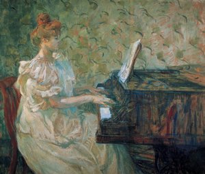 ミシア・オ・ピアノ ( Misia Sert ) 作： Henri de Toulouse Lautrec