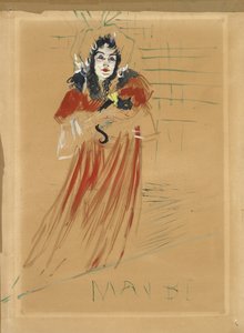 ミスメイベルフォート、1895 作： Henri de Toulouse Lautrec