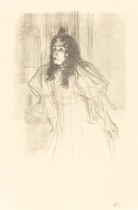 Miss May Belfort Bare-Headed (Miss May Belfort en cheveux) 作： Henri de Toulouse Lautrec