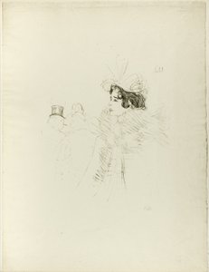 Bar Achille のミス・メイ・ベルフォート 作： Henri de Toulouse Lautrec