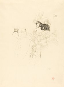 Miss May Belfort in the Irish and American Bar, rue Royale (Miss Belfort Belfort au Irish and American Bar, Rue Royale) 作： Henri de Toulouse Lautrec