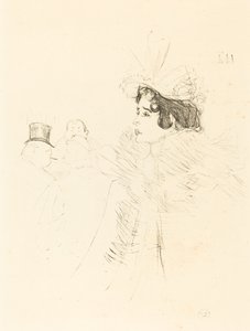 アイリッシュ アンド アメリカン バーのミス メイ ベルフォール、ロイヤル ミス ベルフォール ベルフォール オー アイリッシュ...、1895 年。 作： Henri de Toulouse Lautrec