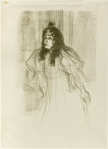 長い髪のミス・メイ・ベルフォール 作： Henri de Toulouse Lautrec