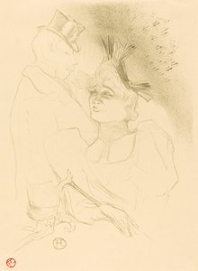 MS。 貸し手と男爵 (Mlle. Lender et Baron) 作： Henri de Toulouse Lautrec