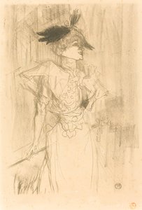 ミス・マルセル・レンダー、立っている 作： Henri de Toulouse Lautrec