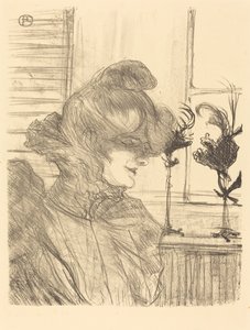 Mme. Le Marguoin, Milliner (Mme. Le Marguoin, milliner) 作： Henri de Toulouse Lautrec
