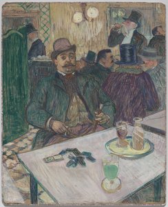 カフェのムッシュ・ボワロー 作： Henri de Toulouse Lautrec