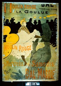 ムーラン・ルージュ、ラ・グールー 作： Henri de Toulouse Lautrec