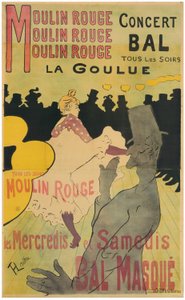 ムーラン・ルージュ、ラ・グール 作： Henri de Toulouse Lautrec