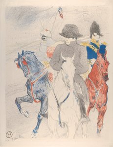 ナポレオン、1895年（織り紙にクレヨン、ブラシ、スパッタリトグラフ） 作： Henri de Toulouse Lautrec