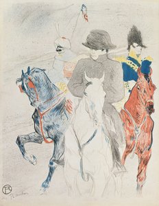 ナポレオン乗馬、1895 作： Henri de Toulouse Lautrec