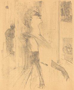 舞台の上で 作： Henri de Toulouse Lautrec