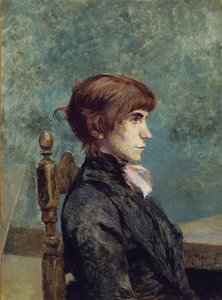 ジャンヌ・ウェンツの肖像、1886年。 作： Henri de Toulouse Lautrec