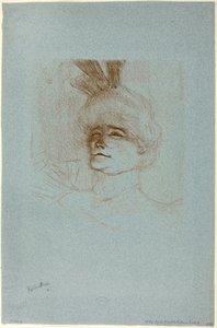 マドモアゼル・マルセル・レンダーの肖像、スリークォータービュー 作： Henri de Toulouse Lautrec