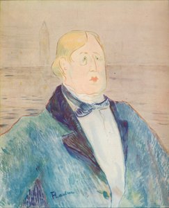 オスカーワイルドの肖像、1895 作： Henri de Toulouse Lautrec
