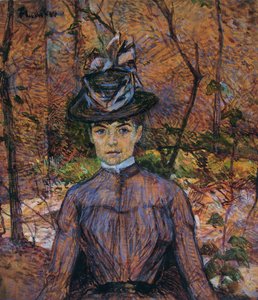 スザンヌ・ヴァラドンの肖像 作： Henri de Toulouse Lautrec