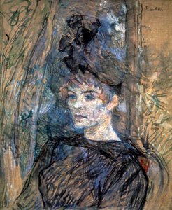 1885年のスザンヌヴァラドンの肖像 作： Henri de Toulouse Lautrec