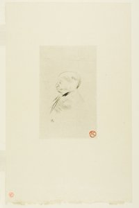 男の肖像 作： Henri de Toulouse Lautrec