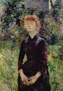 女性の肖像、おそらくフランスのコメディアンのイヴェットギルベール（c.1869-1944）、1888