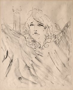 俳優と女優の肖像: 13 枚のリトグラフ: サラ・ベルナール 作： Henri de Toulouse Lautrec