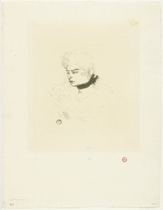 マドモアゼル グリーン ドットの肖像 ミス・グリーン・ドット 作： Henri de Toulouse Lautrec