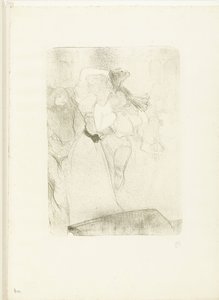 オペラ「チルペリック」でボレロを踊る歌手マルセル・レンダーの肖像 Lender de dos dansant le boléro 作： Henri de Toulouse Lautrec