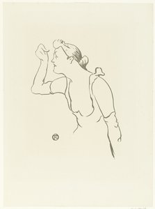 歌手ポーラ・ブレビオンの肖像 ル・カフェ・コンサート（連載タイトル） 作： Henri de Toulouse Lautrec