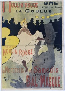 「ムーラン・ルージュ」のポスター ムーラン・ルージュのポスター レッドミル。 La Goulue (オブジェクトのタイトル) 作： Henri de Toulouse Lautrec