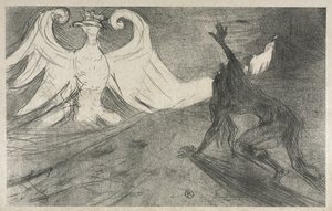 Frontispieceのプロジェクト：1898年、シナイ山麓。 作： Henri de Toulouse Lautrec