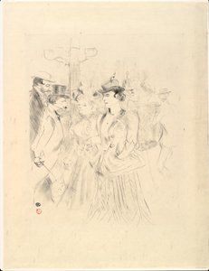プロメナー 作： Henri de Toulouse Lautrec