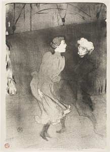 フォリー・ベルジェールでのリハーサル、エミレンヌ・ダランソンとマリキータ 作： Henri de Toulouse Lautrec