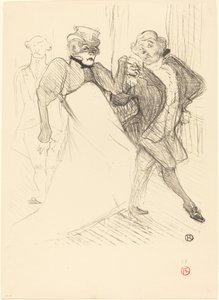 レジャンとガリポー 『マダム・サン・ジェネ』 1894. 作： Henri de Toulouse Lautrec