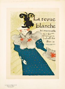 「ラヴューブランシュ」のポスター広告の複製、1895