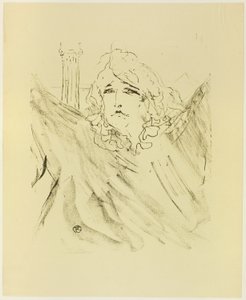 Treize Lithographys の Sarah Bernhardt 作： Henri de Toulouse Lautrec