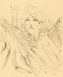 クレオパトラのサラ・ベルナール 1896年、クレオパトラのサラ・ベルナール。 作： Henri de Toulouse Lautrec