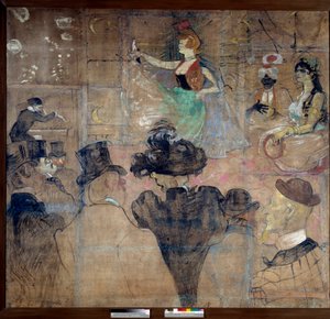 グールーの家の看板（Weber Louise dit La Goulue 作： Henri de Toulouse Lautrec