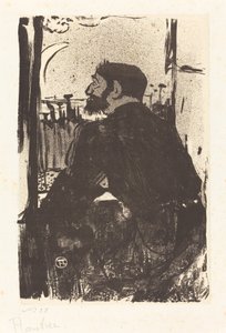 眠れぬ夜の夜のブランシュ、1893年。 作： Henri de Toulouse Lautrec