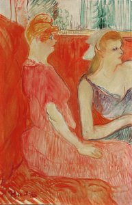 ムーラン通りのサロンでの研究、1894 作： Henri de Toulouse Lautrec