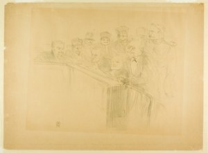 アートン裁判（一皿目） 作： Henri de Toulouse Lautrec