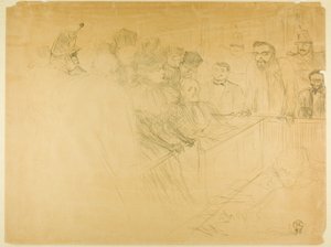 アートン裁判（三枚目） 作： Henri de Toulouse Lautrec