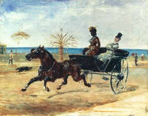 黒の伯爵夫人、1881 作： Henri de Toulouse Lautrec