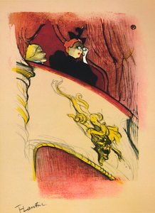 金色のマスクの箱、1893年、1946年 作： Henri de Toulouse Lautrec