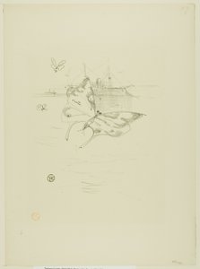 蝶々、デジレ・ディオーのメロディーより 作： Henri de Toulouse Lautrec
