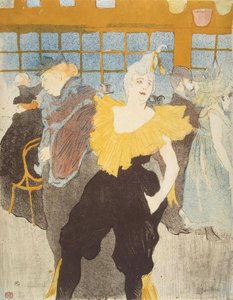 ムーラン・ルージュのピエロは 作： Henri de Toulouse Lautrec