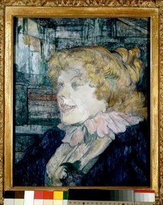 ハヴルのイギリスの星（ミス・ドリー）。アンリ・ド・トゥールーズ＝ロートレック（1864-1901）の絵画。ディム。0.41 x 0.32.1899.アルビ、トゥールーズ・ロートレック美術館 作： Henri de Toulouse Lautrec