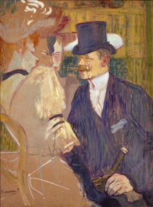 イギリス人のウィリアム・トム・ウォーレナー、1861～1934年、ムーラン・ルージュ、1892年。 作： Henri de Toulouse Lautrec