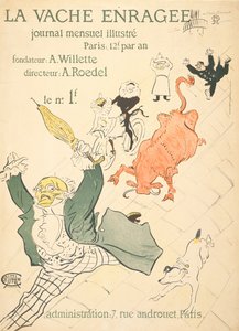 激怒した牛、1896 作： Henri de Toulouse Lautrec