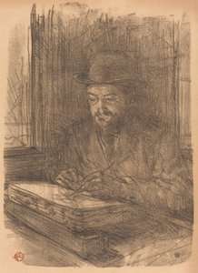 版画家アドルフ・アルバート 作： Henri de Toulouse Lautrec